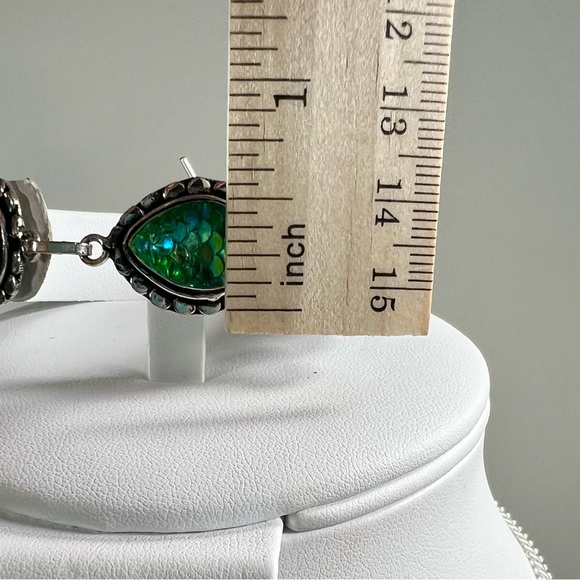 🌈🐠 Rainbow Titanium Fish 925 Necklace Bracelet & Earrings ONLY - Picture 10 of 14